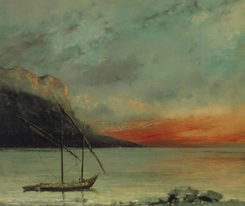 Tramonto sul Léman - Gustave Courbet