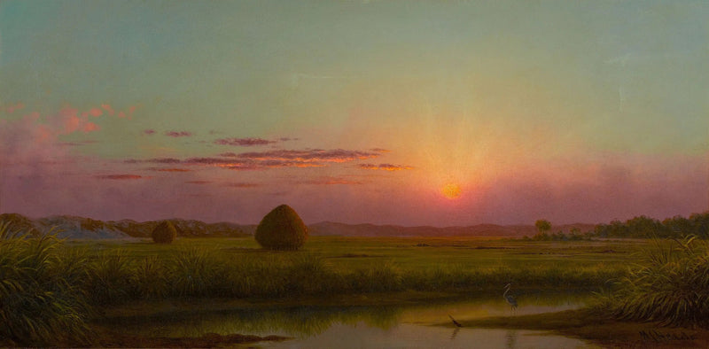 Tramonto sul pantano - Martin Johnson Heade