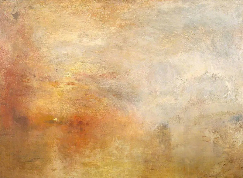Tramonto su un lago - J. M. W. Turner