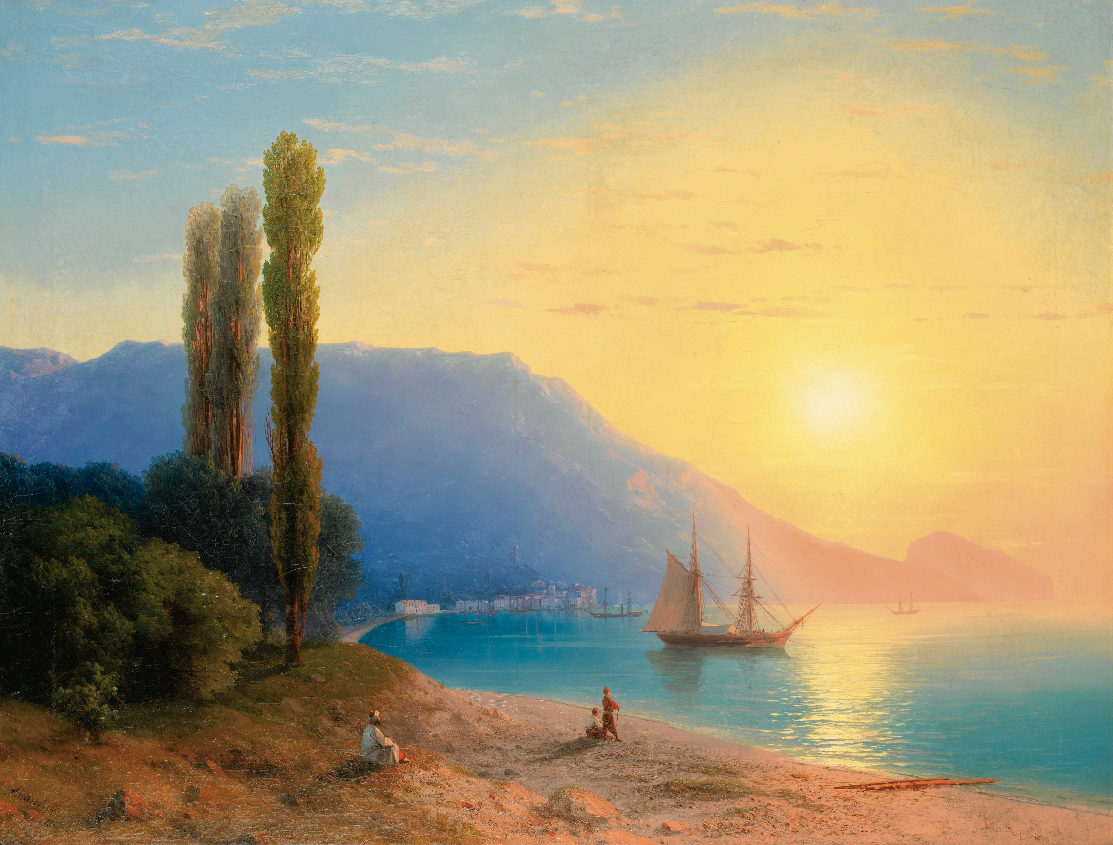 Coucher de soleil sur Yalta - Ivan Aïvazovski - Alpha Reproduction