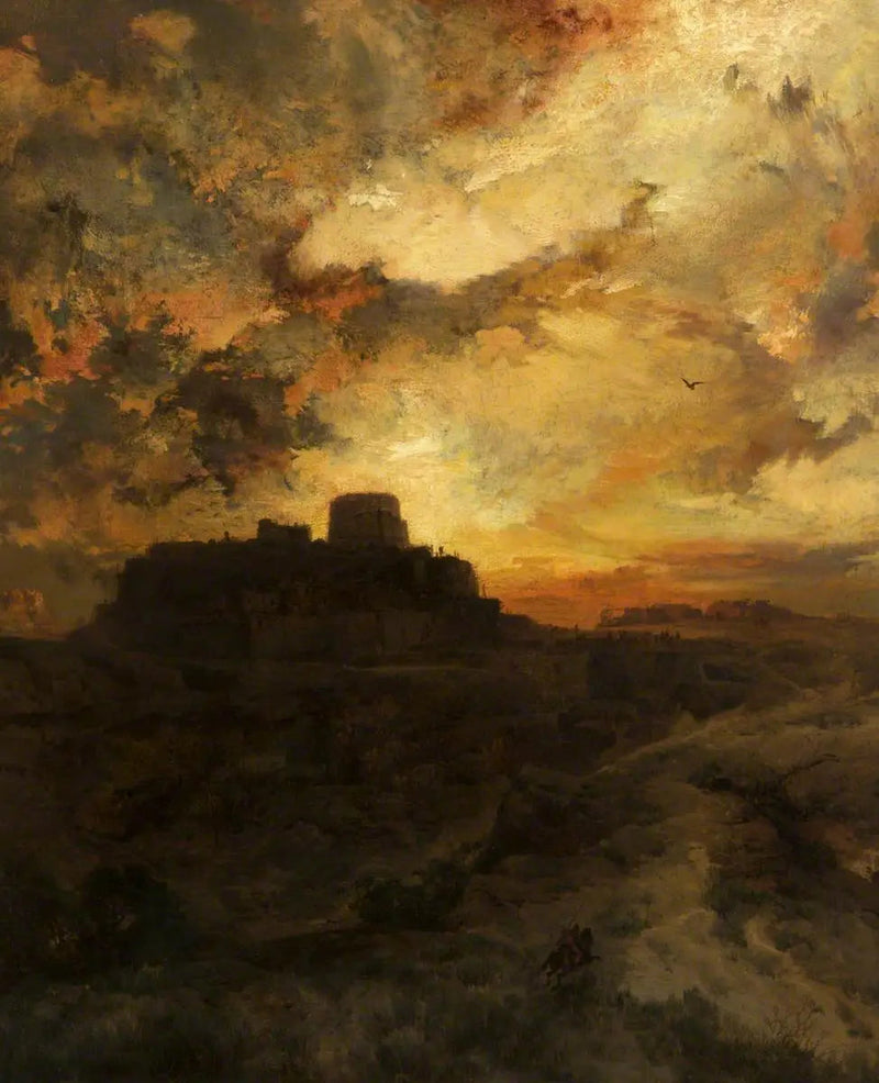 Tramonto, Pueblo del Walpe, Arizona - Thomas Moran