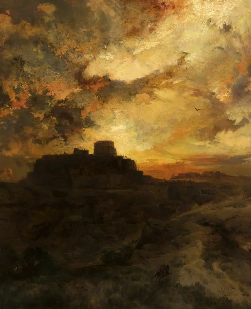 Tramonto, Pueblo del Walpe, Arizona - Thomas Moran