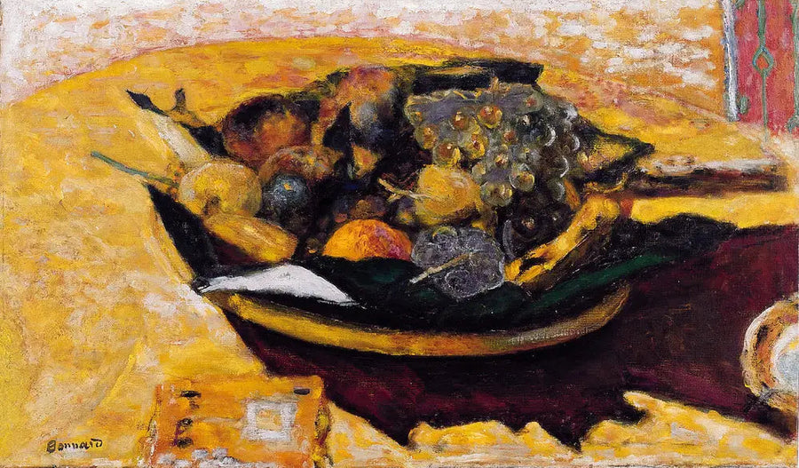 Coppa di frutta su un tavolo - Pierre Bonnard