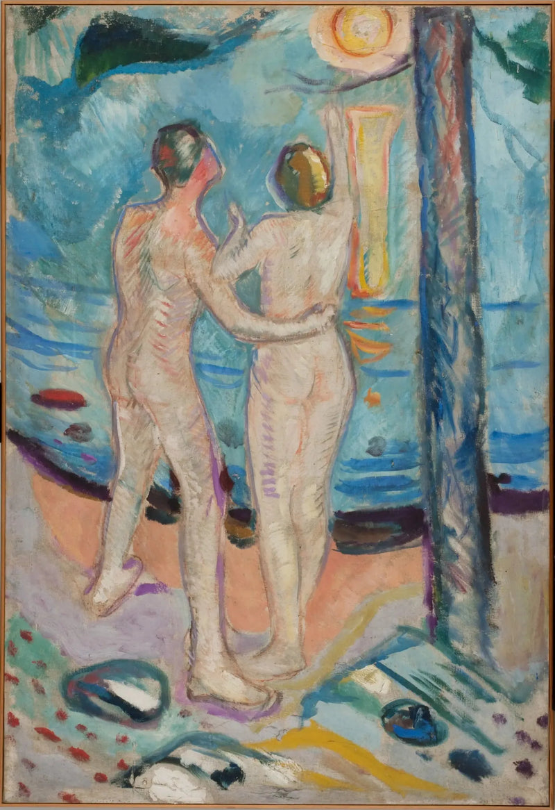 Coppia nuda sulla spiaggia - Edvard Munch