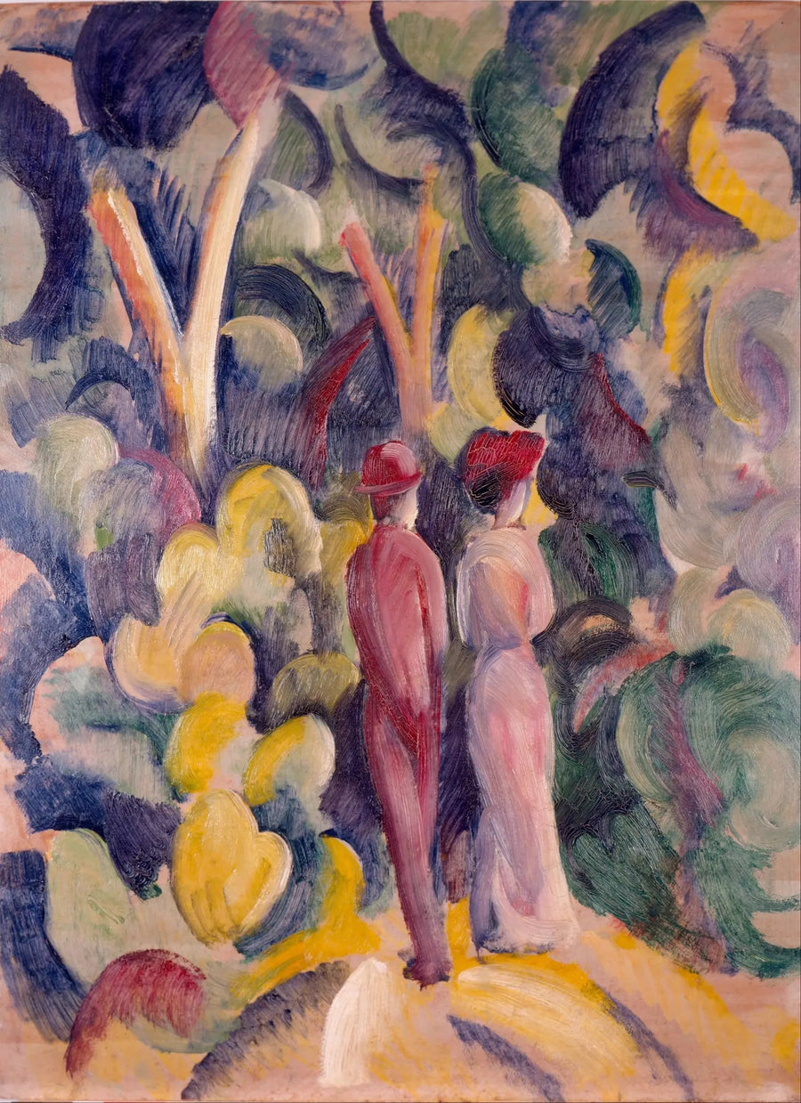 Coppia sul sentiero forestale - August Macke
