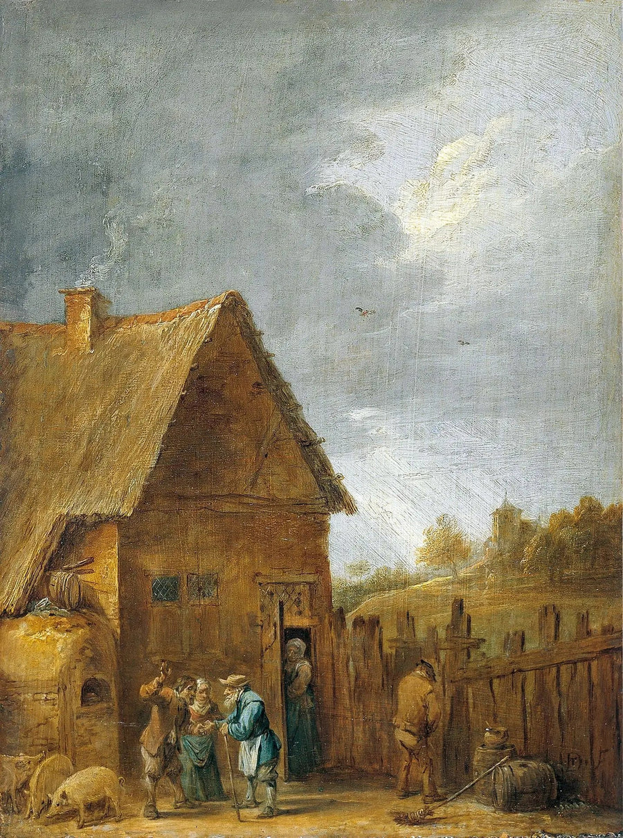 Cortile di una casa contadina - David Teniers il Giovane