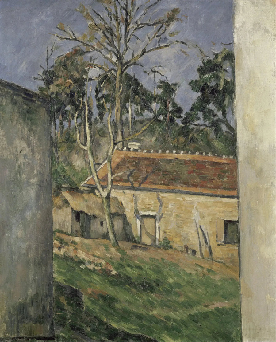 Cortile di fattoria ad Auvers - Paul Cézanne