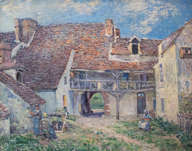 Corte di fattoria a Saint-Mammès - Alfred Sisley