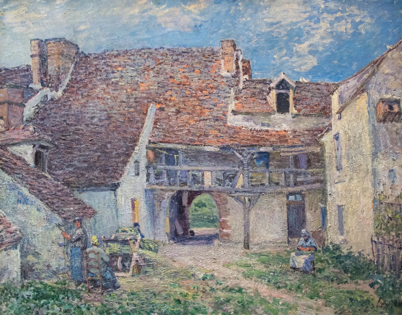Corte di fattoria a Saint-Mammès - Alfred Sisley