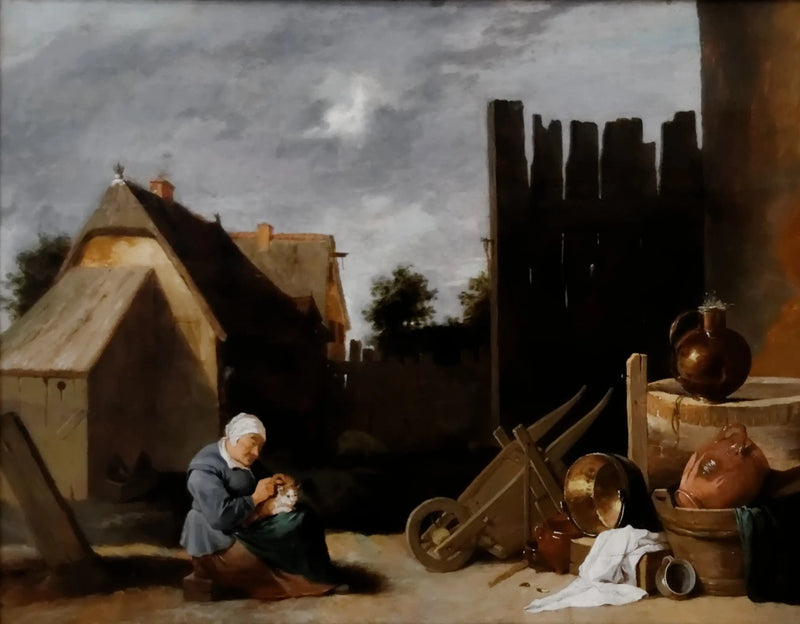 Cortile della fattoria - David Teniers il Giovane