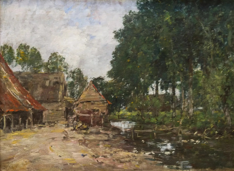 Corte di fattoria - Eugène Boudin