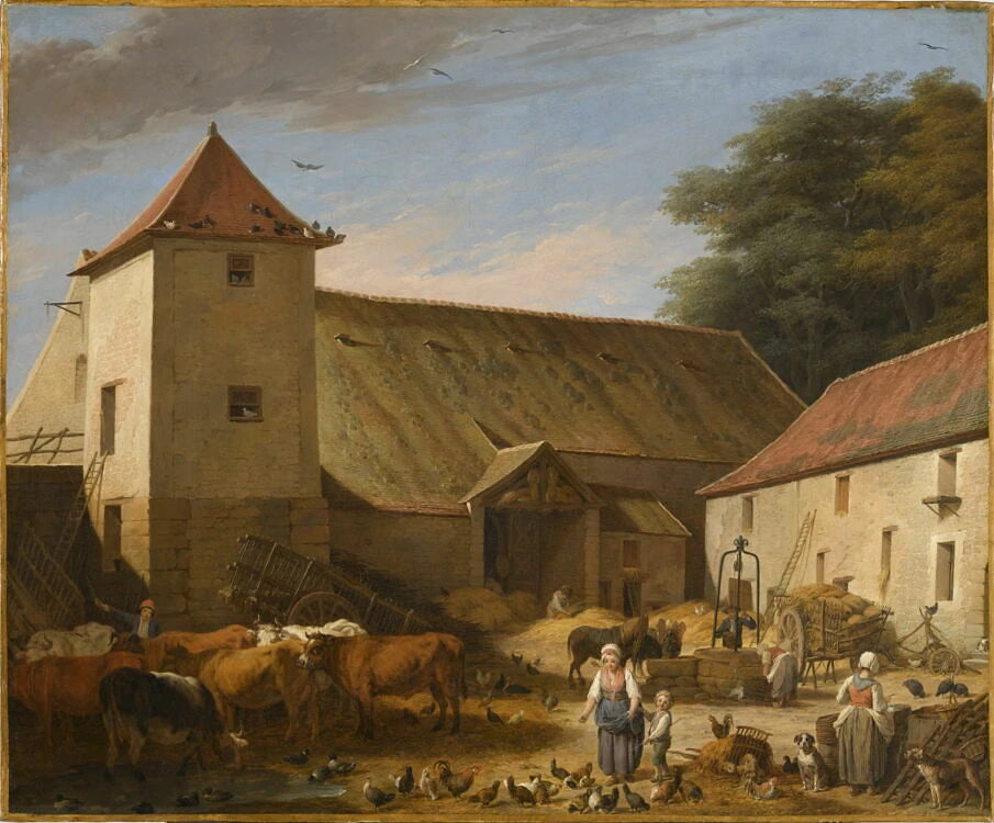 Cour de ferme - Nicolas-Bernard Lépicié