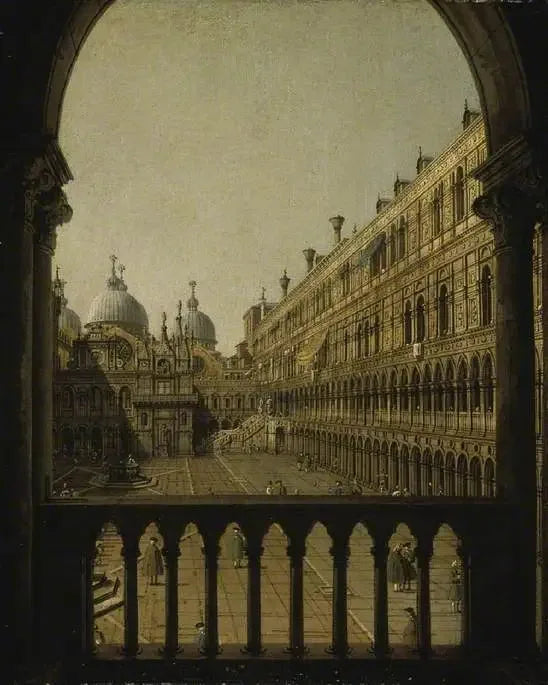 Cortile interno del Palazzo dei Dogi, Venezia - Canaletto