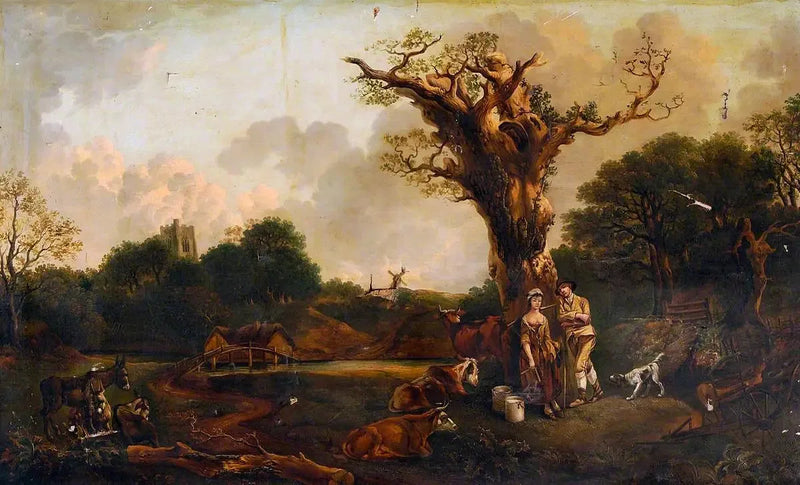 Rustic Cour - Thomas Gainsborough