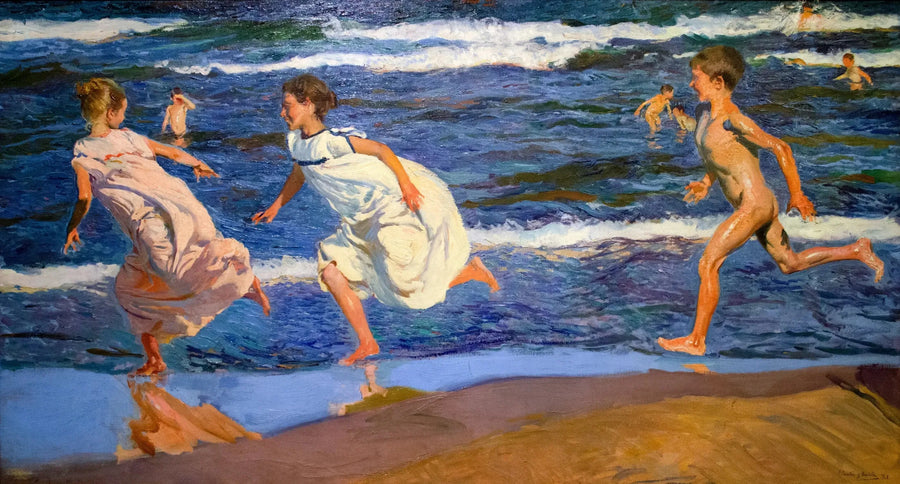 Correre lungo la spiaggia, Valencia - Joaquín Sorolla