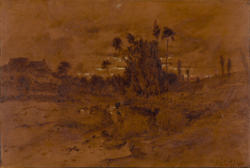 Ruscelli in una valle del Berry - Théodore Rousseau
