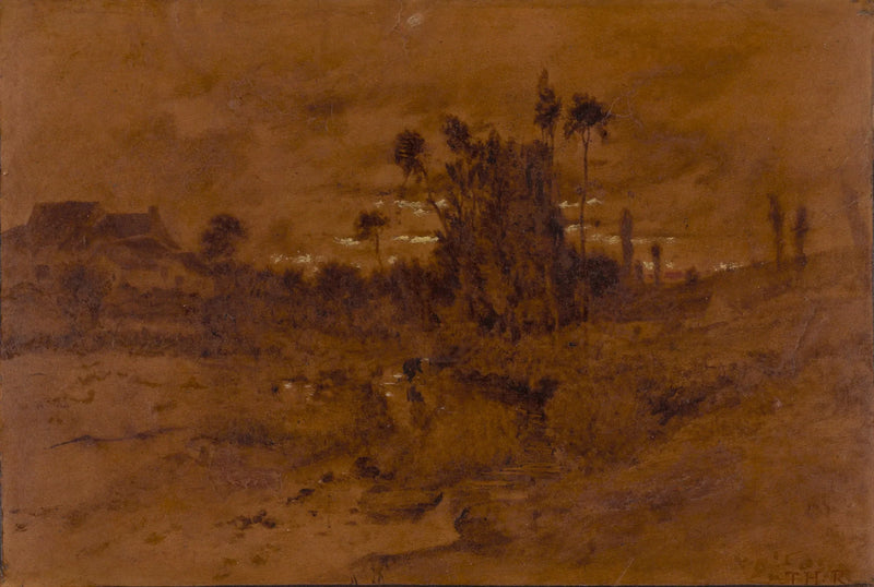 Ruscelli in una valle del Berry - Théodore Rousseau