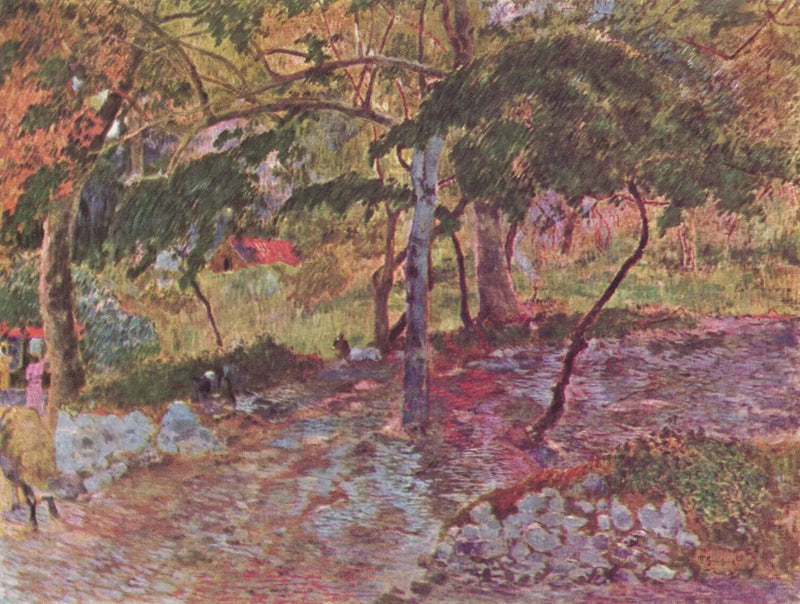 Corso d'acqua sotto gli alberi, Martinica - Paul Gauguin