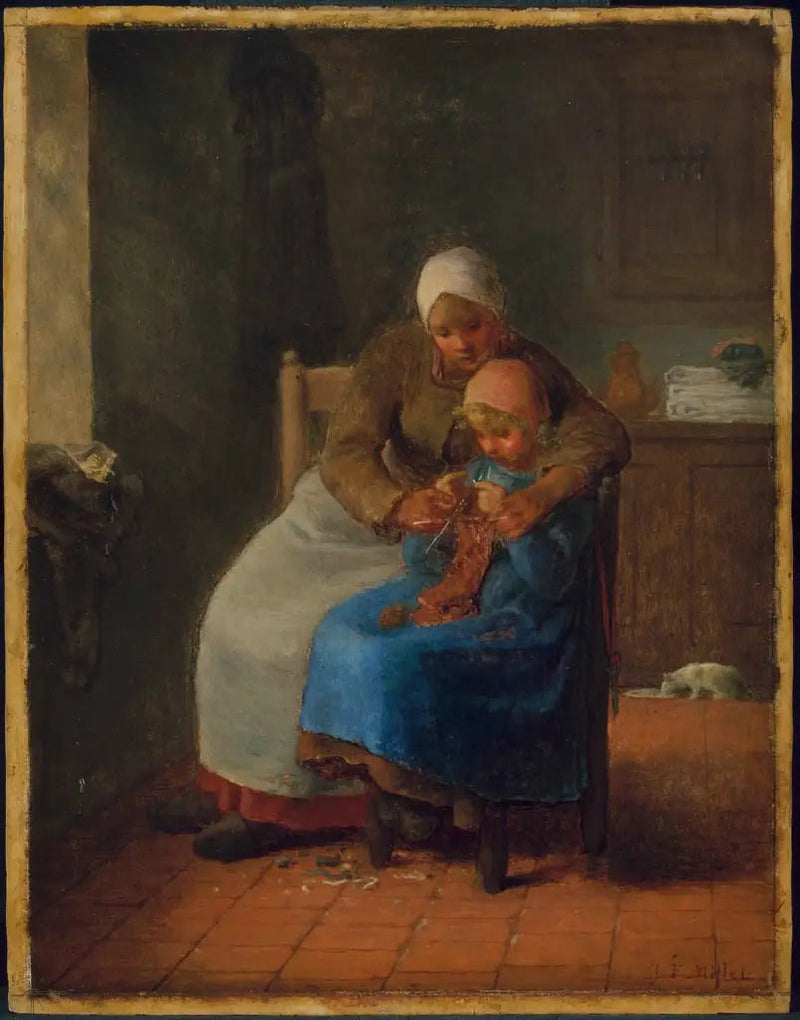Corso di maglieria - Jean-François Millet