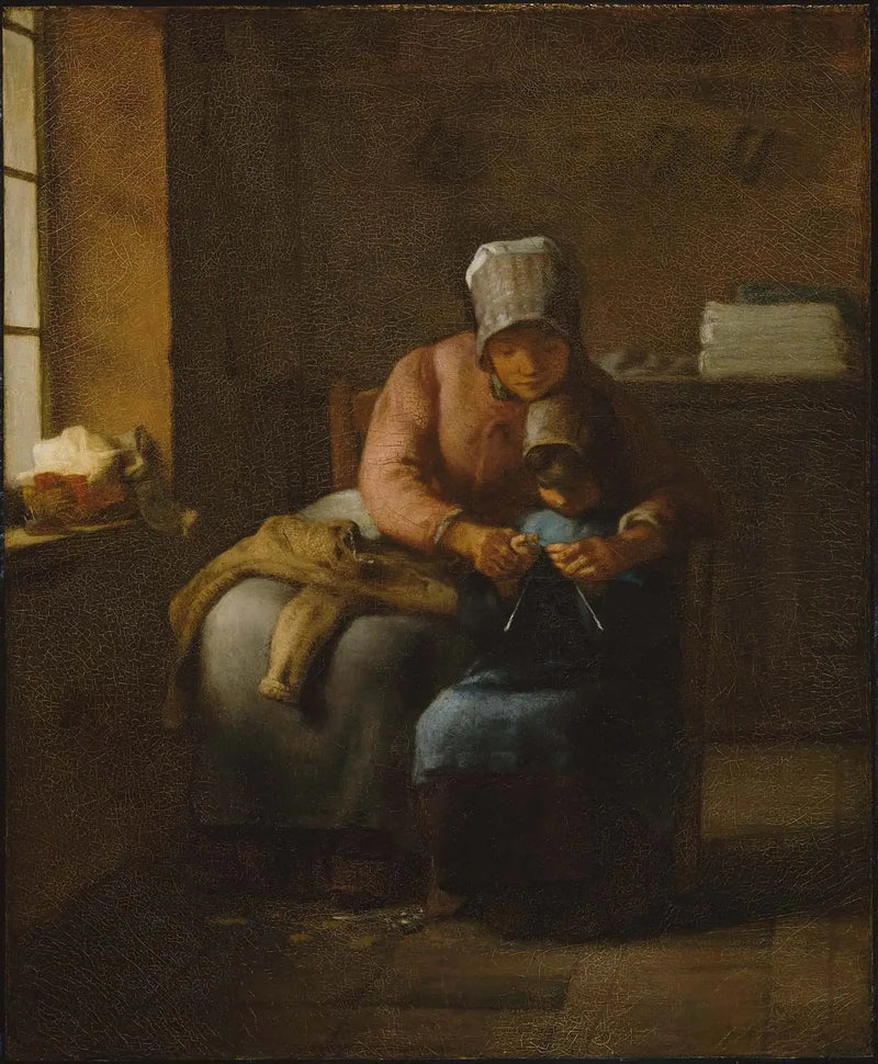 Corso di maglieria - Jean-François Millet