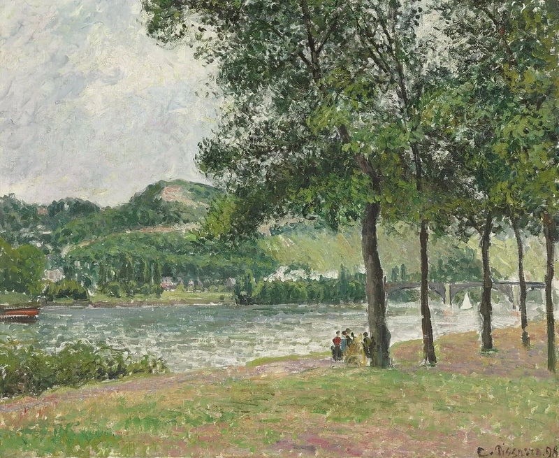 Cours-la-Reine a Rouen, cielo coperto - Camille Pissarro