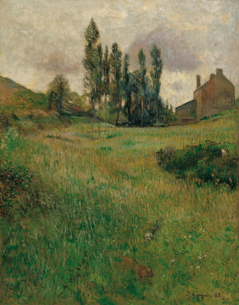 Corsa di cani nella prateria - Paul Gauguin