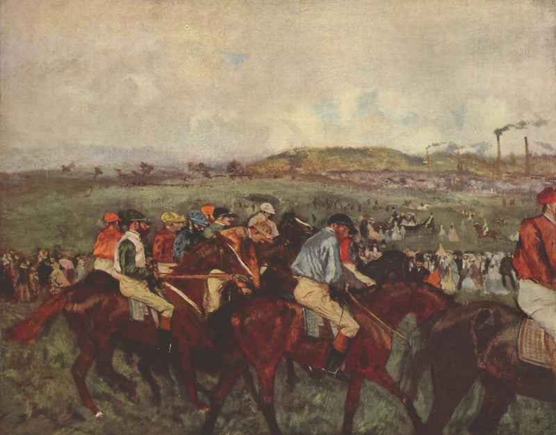 Corsa degli uomini. Prima della partenza - Edgar Degas