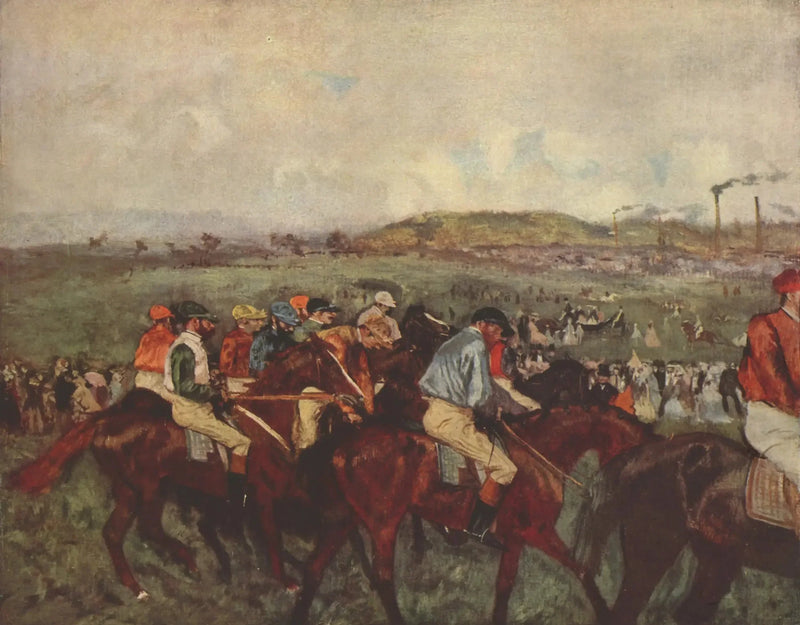 Corsa degli uomini. Prima della partenza - Edgar Degas