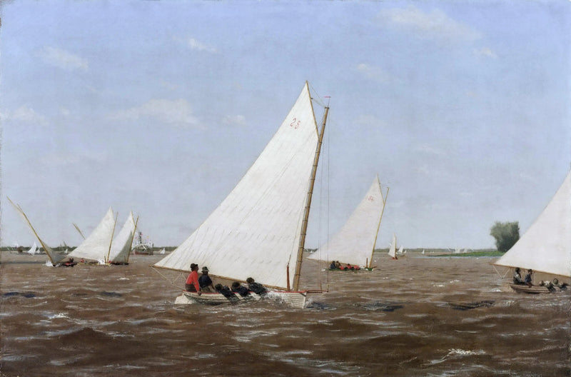 Corse di velieri sul Delaware - Thomas Eakins