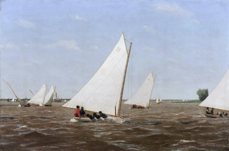 Corse di velieri sul Delaware - Thomas Eakins