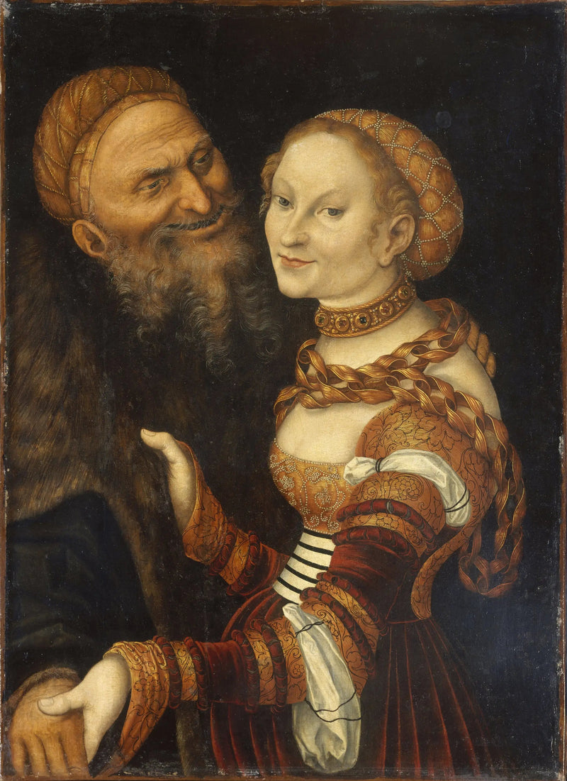 Cortigiana e Anziano - Lucas Cranach il Vecchio