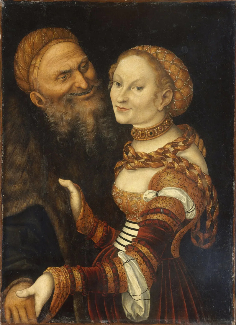 Cortigiana e Anziano - Lucas Cranach il Vecchio