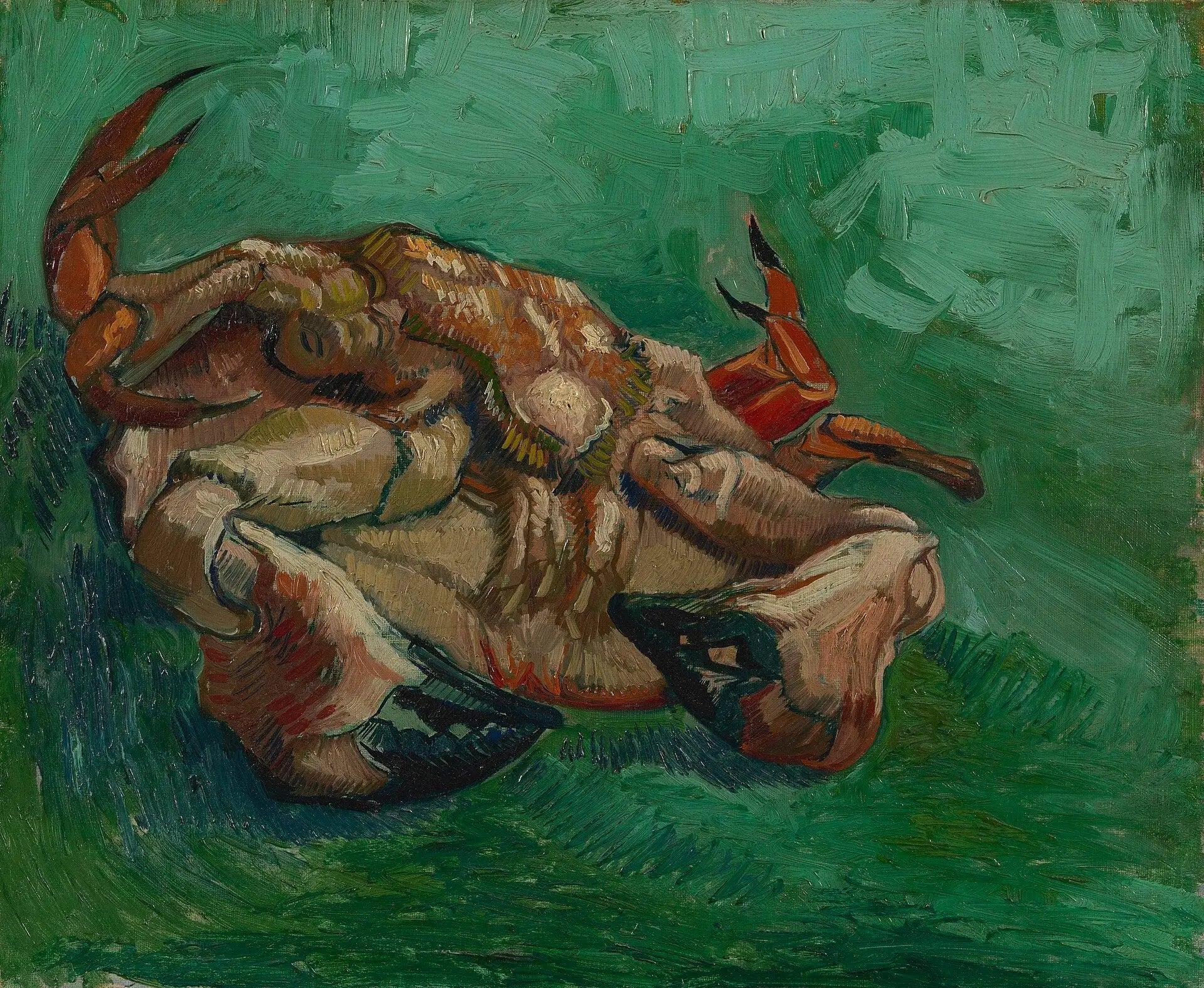 Reproduction du tableau « Crabe, couché sur le dos - Vincent van Gogh » par Alpha Reproduction en peinture à l’huile