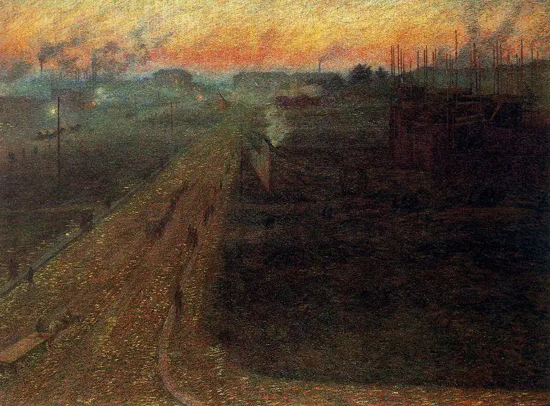 Crepuscolo a Porta Romana - Umberto Boccioni