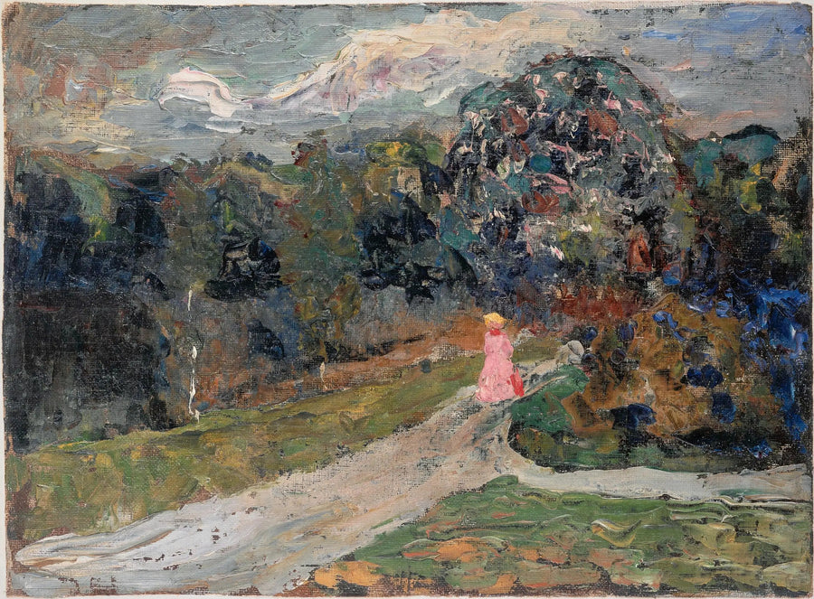 Crepuscolo nel giardino inglese, Monaco - Vassily Kandinsky
