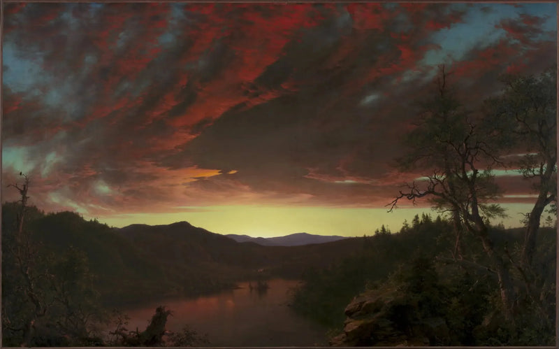 Crepuscolo nella natura selvaggia - Frederic Edwin Church