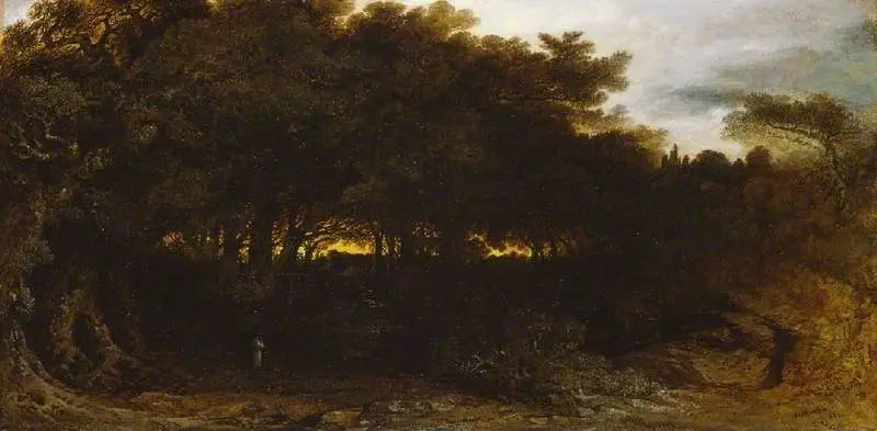 Crepuscolo nei boschi - John Martin