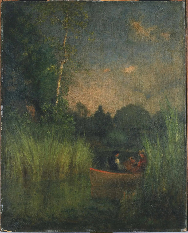 Tramonto tra le giunchiglie (baia di Alessandria) - George Inness