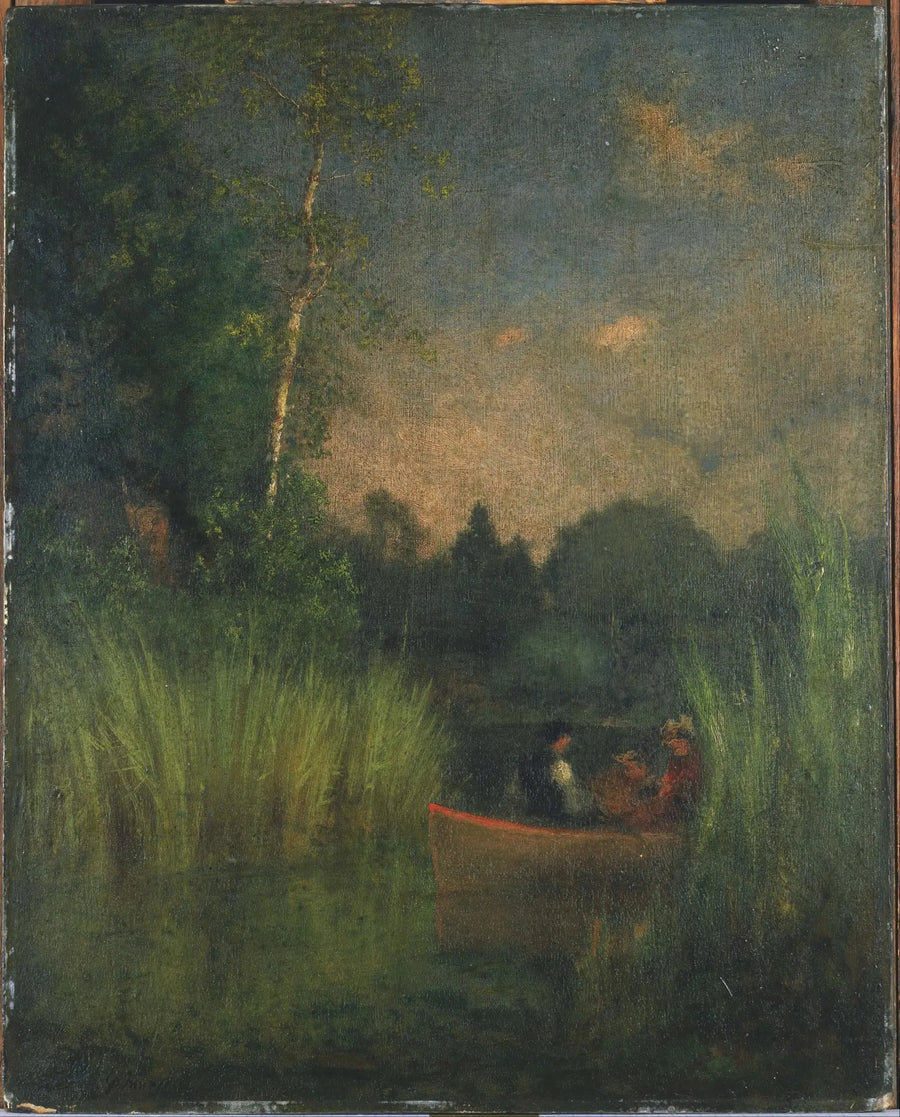 Tramonto tra le giunchiglie (baia di Alessandria) - George Inness