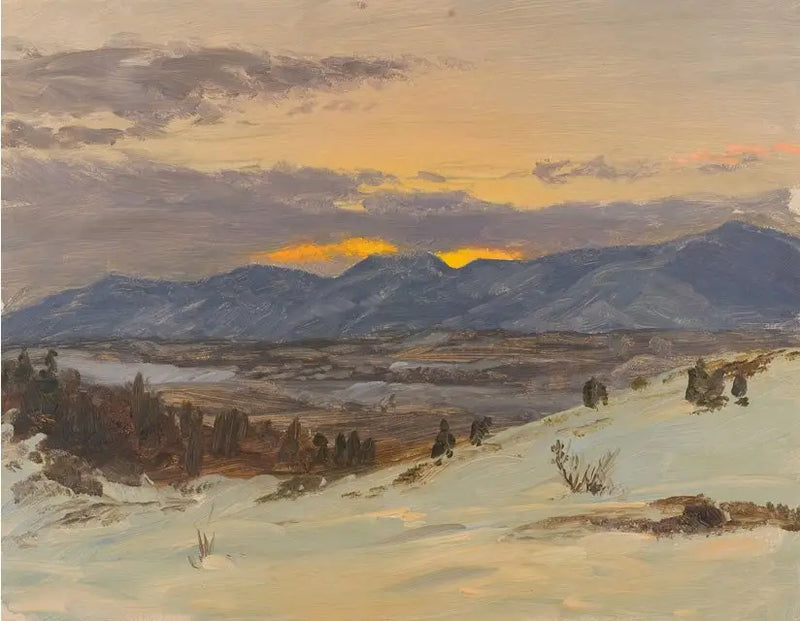 Crepuscolo d'inverno di Olana - Frederic Edwin Church