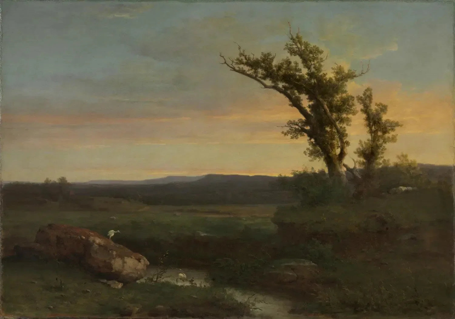Crépuscule sur la campagne - George Inness image 1 copie de tableau peinte à la main