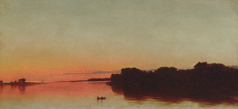 Tramonto sul Sound, Darien, Connecticut - John Frederick Kensett