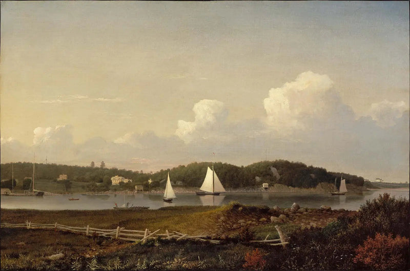 Riva d'acqua dolce da Dolliver's Neck, Gloucester - Fitz Henry Lane