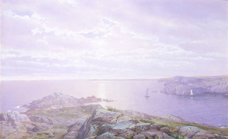 Riva rocciosa - William Trost Richards