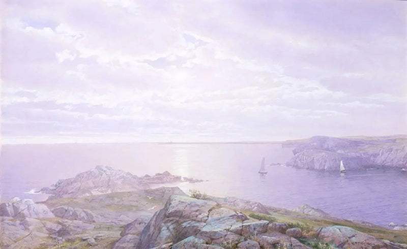 Riva rocciosa - William Trost Richards