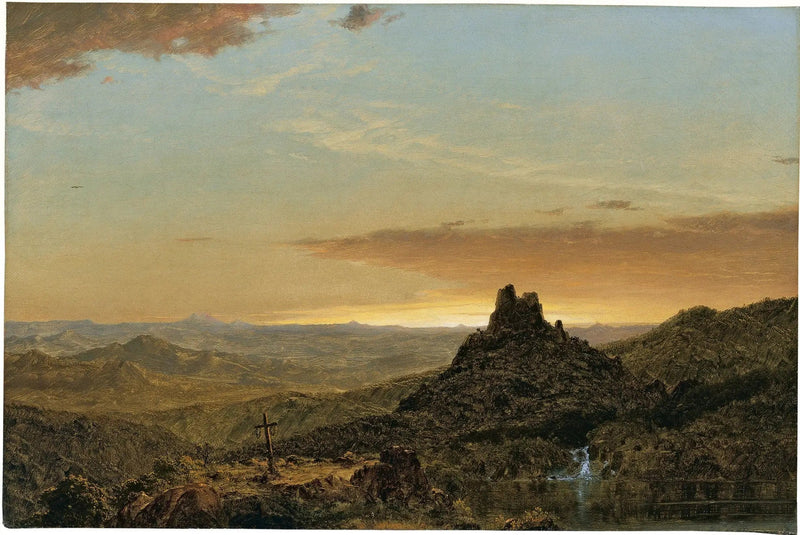 Croce in un paesaggio agreste - Frederic Edwin Church