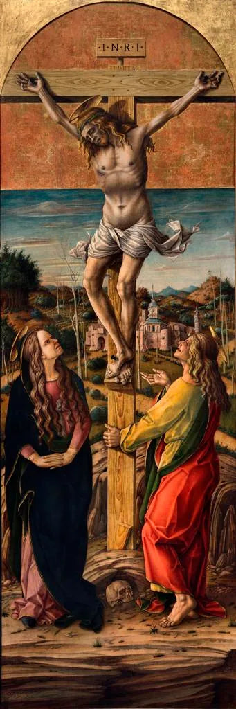 Crocifissione con la Vergine e San Giovanni Evangelista - Carlo Crivelli