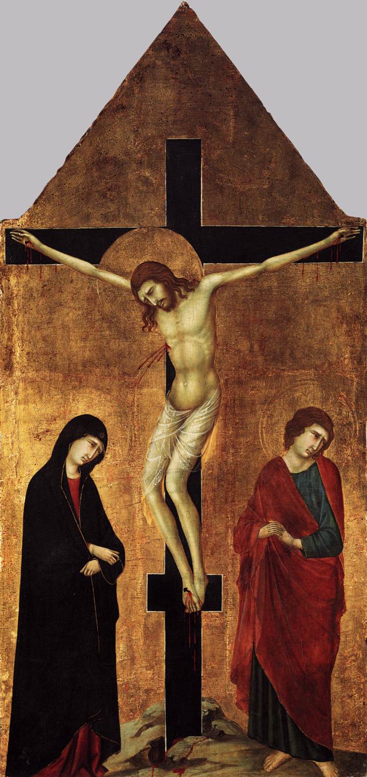 Crocifissione con la Vergine e san Giovanni evangelista - Ugolino di Nerio