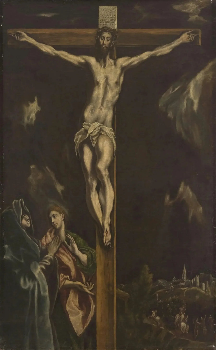 Crocifissione con la Vergine Maria e san Giovanni evangelista - El Greco