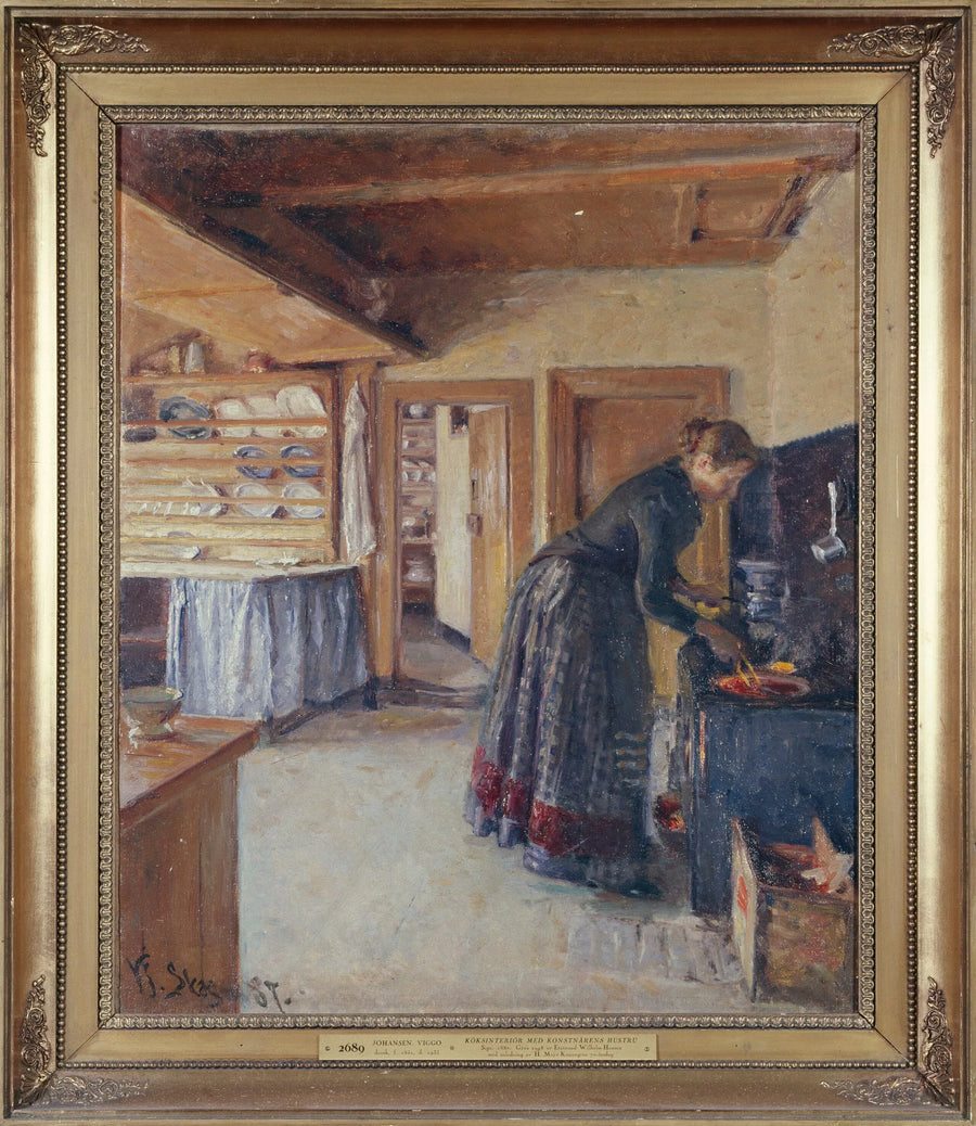 Cucinare con la moglie dell'artista - Viggo Johansen